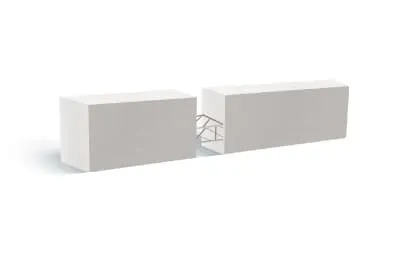 Армированная газобетонная перемычка Bonolit D600 ПБ 2500×150×250/350