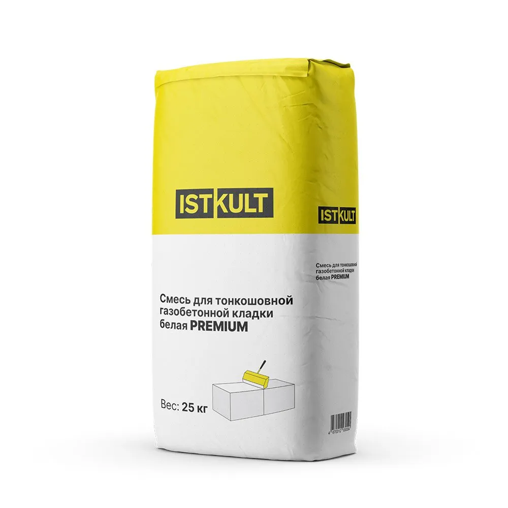 Смесь для тонкошовной кладки белая PREMIUM ISTKULT