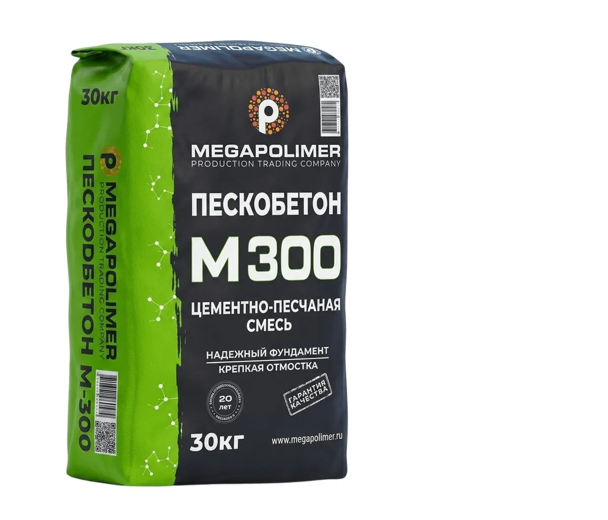 Сухая цементно-песчаная смесь М-300 Megapolimer