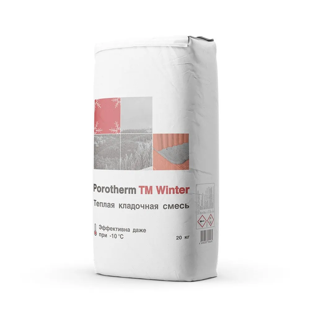 Тёплая кладочная смесь Porotherm TM Winter